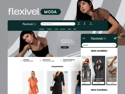 Prévia oficial do tema Flexível Moda 4.0