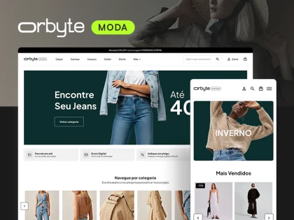 Prévia oficial do tema Orbyte Moda
